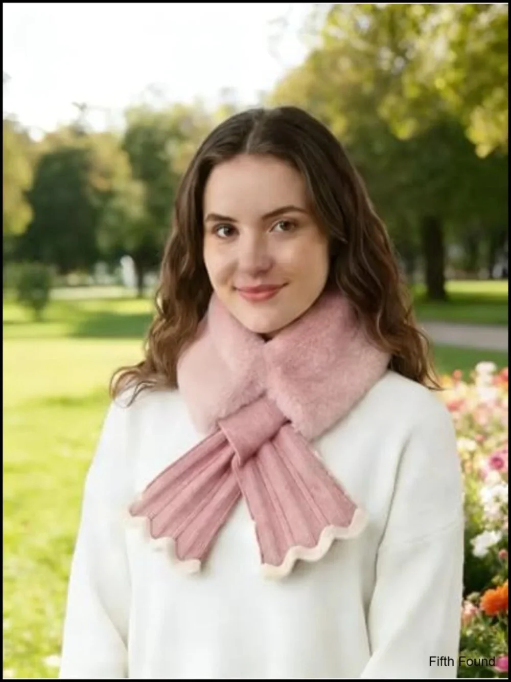 Women's Winter Fluffy Plush Scarf Warm Neck Warmer Cold Weather